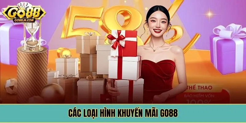 Các loại hình khuyến mãi Go88
